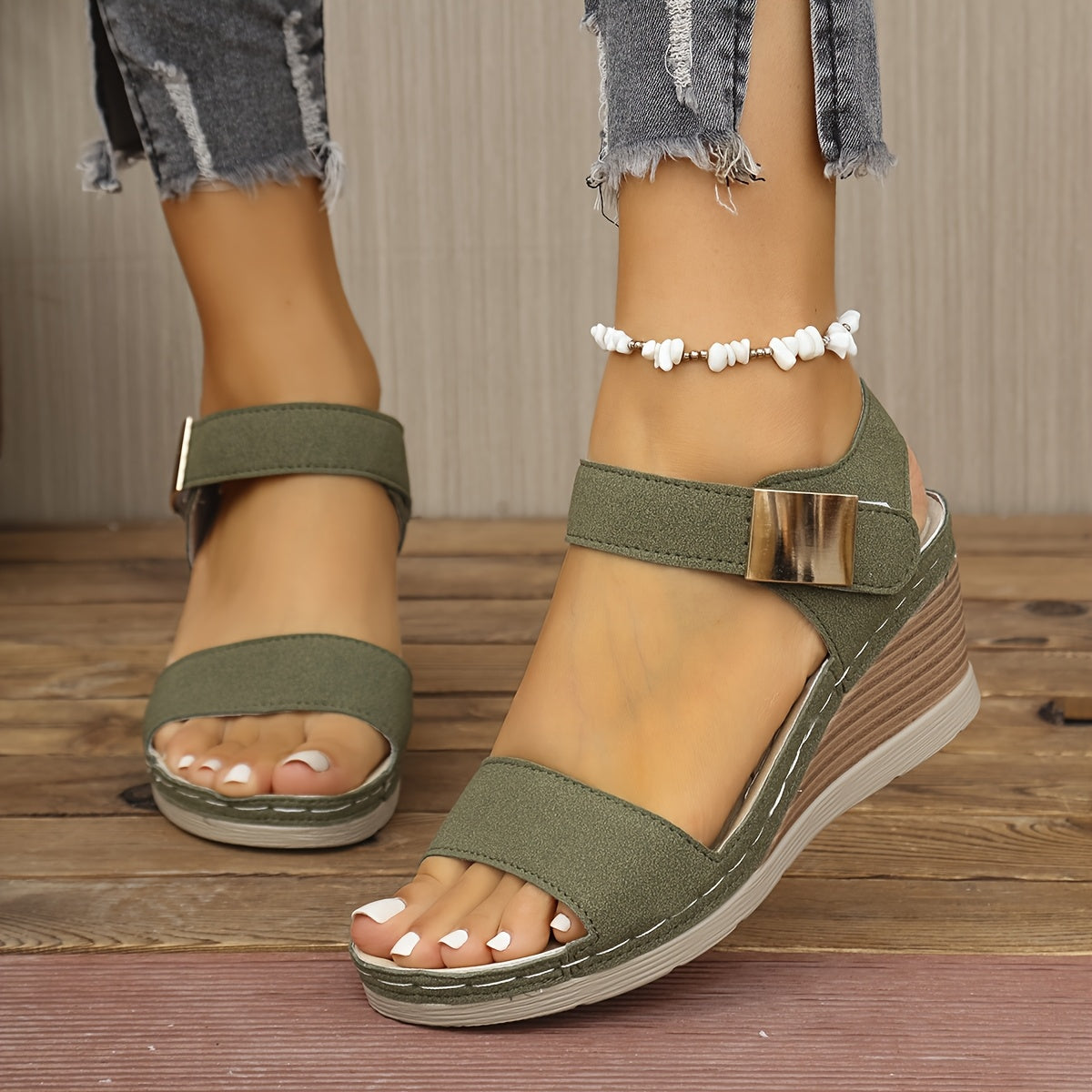 Sandale Elya haute à talon confort de 6 cm