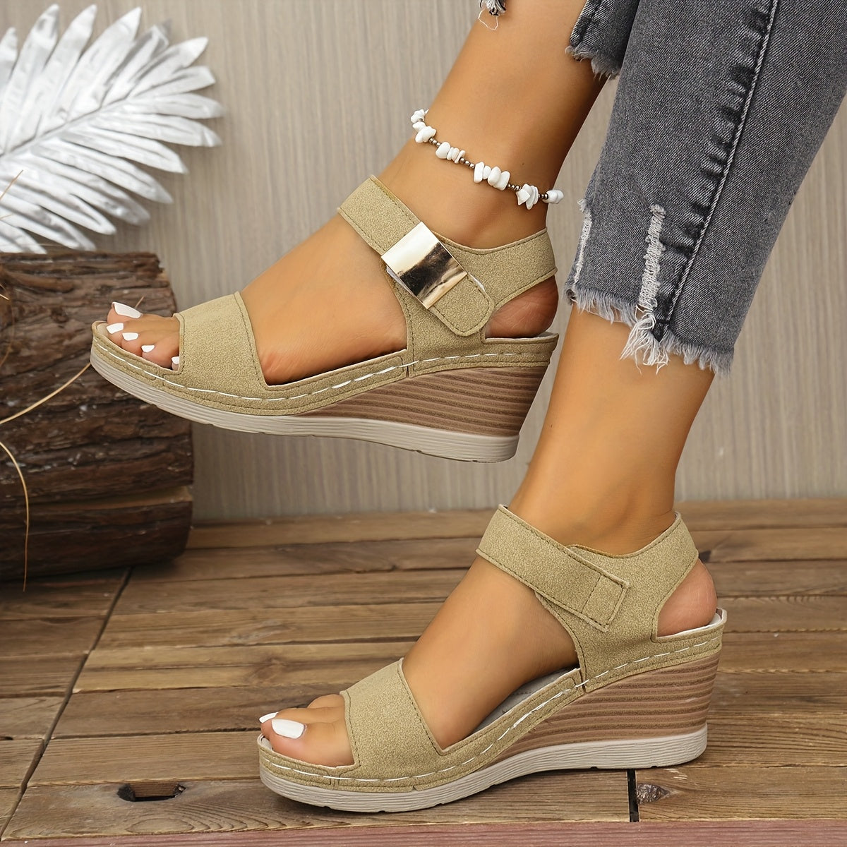 Sandale Elya haute à talon confort de 6 cm